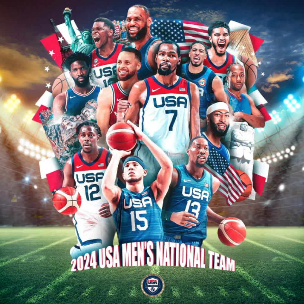 2024 USA Mens basketball Team, Poised for Podium Finish!